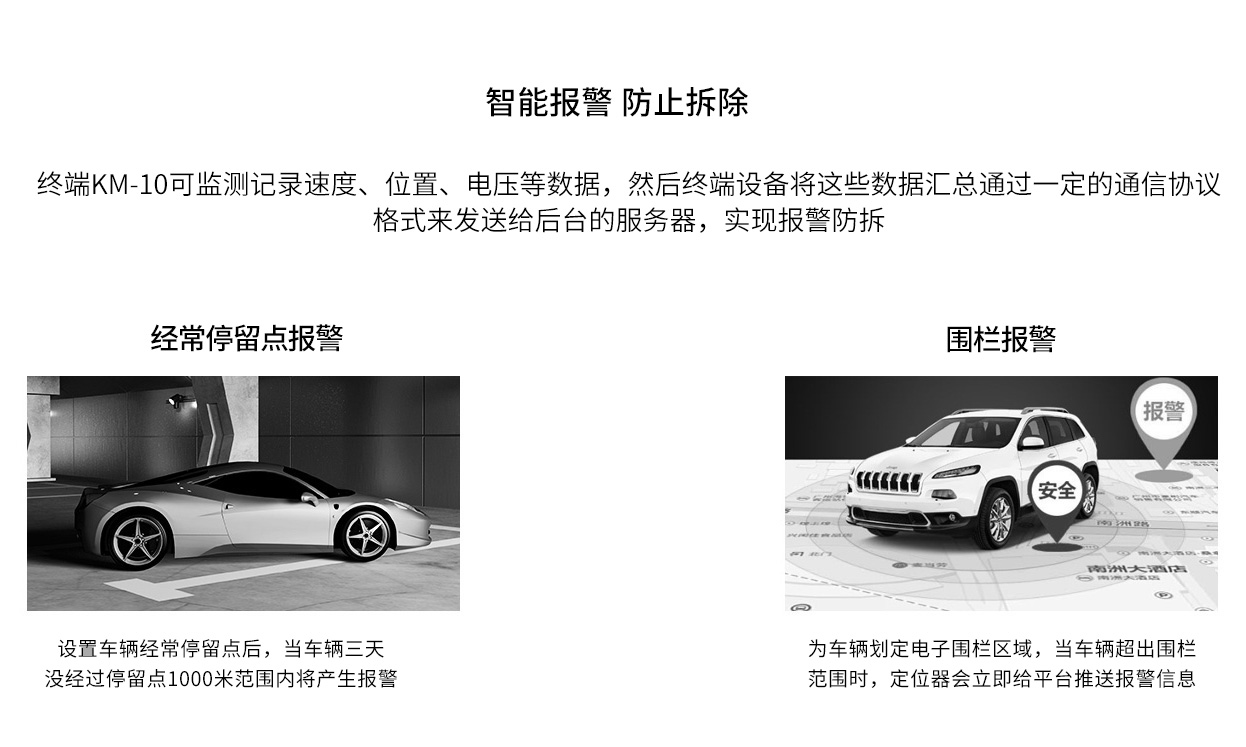 可隨時(shí)喚醒微型終端KM-10支持多種智能報(bào)警方式